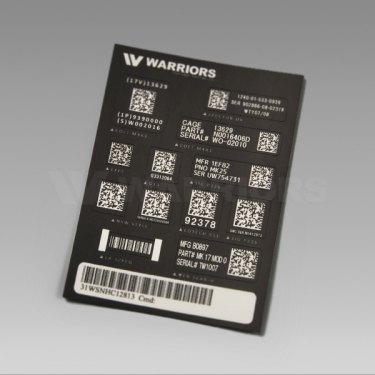 WARRIORS コードラベルシート Ver.5
